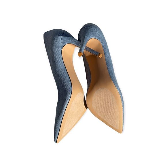 Justfab Blue Gisselle Pointy Toe High Heels Size 10 - Picture 7 of 11